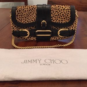 Jimmy Choo Cheetah Print Troy Clutch